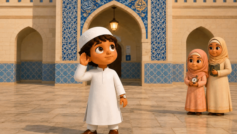 Running to the mosque
