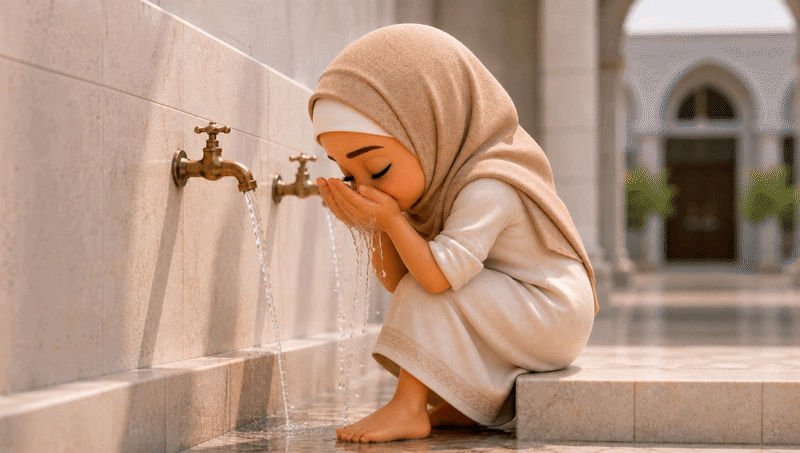 Wudu girl (Ablution)